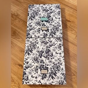 Gucci Black & White Floral Gift Box Set of 2
